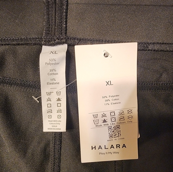 NWT Halara Flex High Waisted Pockets Stretchy Knit Denim Leggings Size XL - Picture 5 of 8